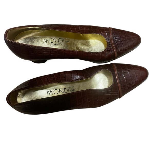 Mondi heels women’s size 9 burgundy made in Italy - Picture 1 of 6
